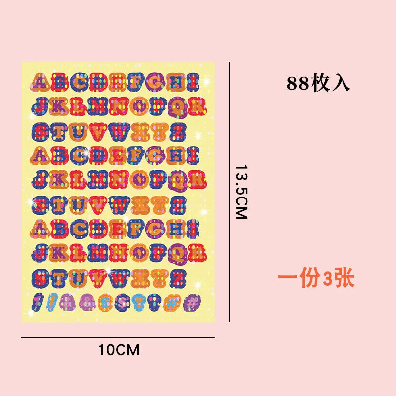 Loose-Leaf Notebook Handwritten Labels Indicate White And Blue Color Stickers Letter Stickers Sticky Notes Index Stickers (Online Order Only)