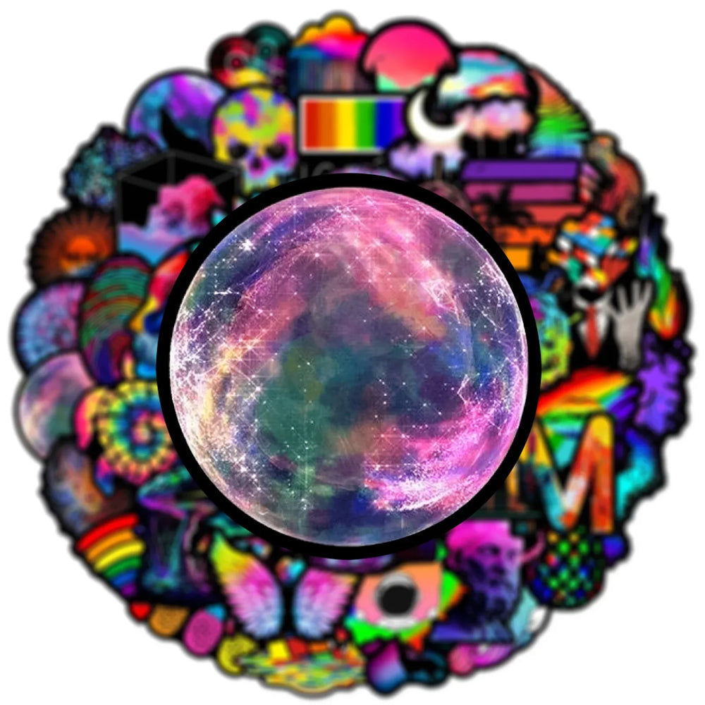 Art Graffiti Colorful Spectrum Sticker Packs (ONLINE ORDER ONLY)