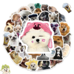 10/30/50PCS Cute Dog Animals Stickers Funny Meme Cartoon Decals Decoration DIY Notebook Fridge Laptop Phone Car Sticker For Kids (ONLINE ORDER ONLY)