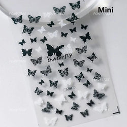 Cute Jelly Bowknot Butterfly Chic Animals Ribbon Tie Shine 3D Fantasy Nail Art Decorations Stickers DIY Dreamy Manicure Decals (Online Order Only)