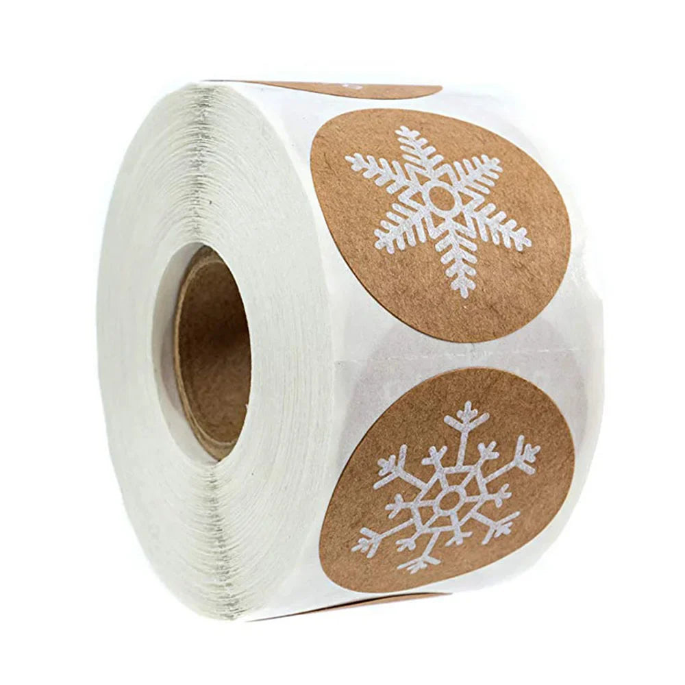 100-500pcs Merry Christmas Handmade Sticker Card Box Package Thank You Seal Label Wedding Party Supplies (Online Order Only)