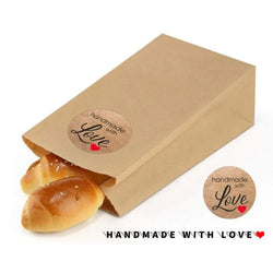 500pcs Vintage Kraft Paper Stickers Scrapbook Gift Stationery Label Stickers Handmade With Love Thank You For The Stickers (ONLINE ORDER ONLY)