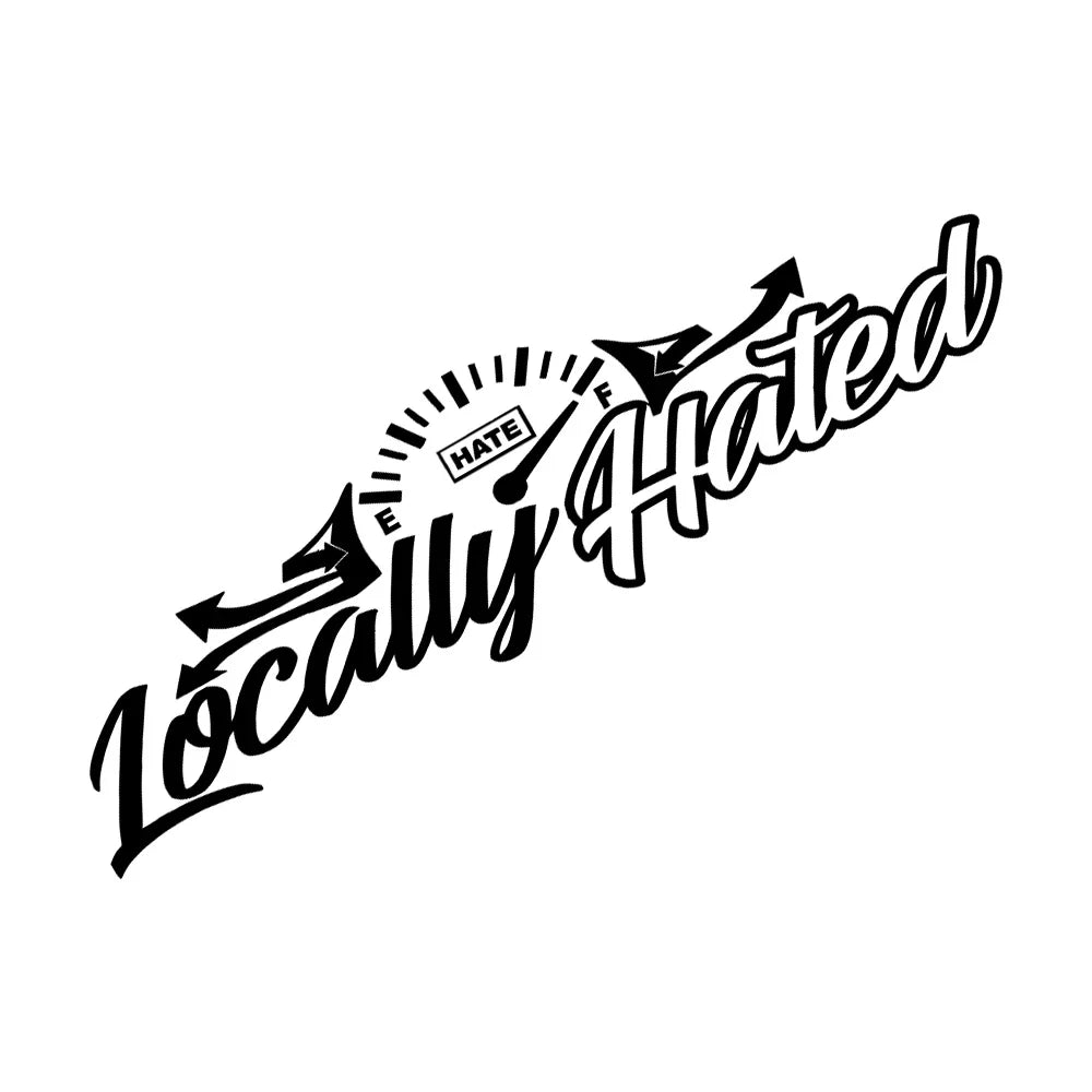 JDM Car Sticker Locally Hated for Windshield Banner Decoration Competition Style External Accessories Waterproof Vinyl Decals (ONLINE ORDER ONLY)