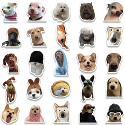 50pcs Funny Animals Dogs Meme Stickers For Luggage Guitar Phone Skateboard Vinyl Waterproof Graffiti Laptop Decals (ONLINE ORDER ONLY)
