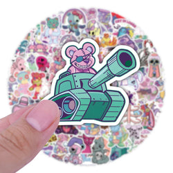 10/30/50/100PCS Cute Horror Cartoon Stickers Graffiti Halloween Decoration Kids Toy DIY Phone Luggage Suitcase Motorcycle Decals (ONLINE ORDER ONLY)