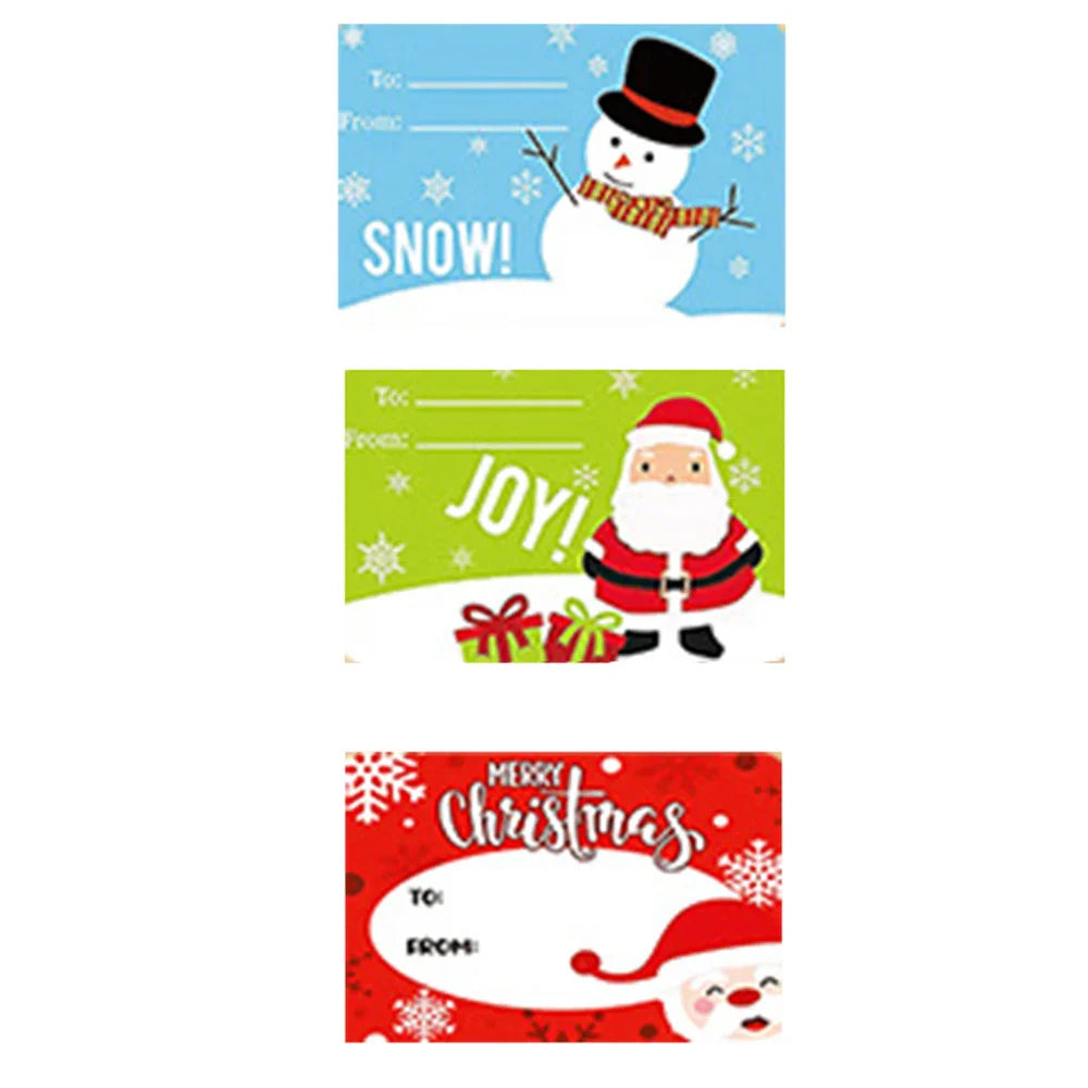 50-250Pcs Santa Claus Christmas Gift Decoration Sticker Packaging Stationery Sticker Happy Holidays Decoration Seal Label (ONLINE ORDER ONLY)