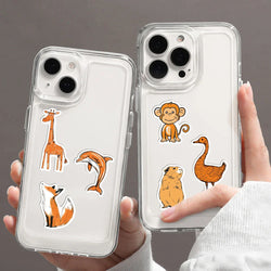 50PCS Cartoon Orange Animals Stickers For Laptop Suitcase Skateboarding Snowboard Retro Vinyl Home Sticker Cute Graffiti Decals (ONLINE ORDER ONLY)