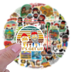 10/30/55PCS Cheech and Chong Stickers Funny Cartoon Stciekr Comedy Decals Scrapbook Laptop Guitar Car Bike Skateboard Kids Toys (ONLINE ORDER ONLY)