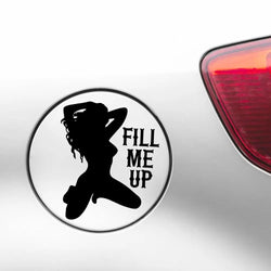 Funny Fuel Tank Cap Sticker for Car Decoration Sexy Beauty Exterior Accessories Stickers High Quality Waterproof Vinyl Decals (ONLINE ORDER ONLY)