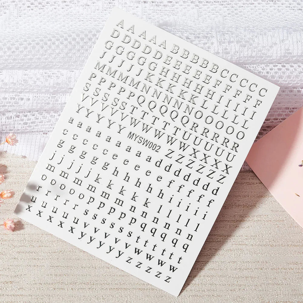 1Pc Laser Silver Gold Lines Stripe Nail Sticker Metal Strip Luxury Nails Slider Self Adhesive Slider Papers Transfer Stickers *& (Online Order Only)