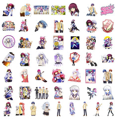 10/30/50PCS Angel Beats Cartoon Graffiti Anime Stickers Laptop Phone Guitar Skateboard Water Cup Waterproof Toy Sticker Decals (ONLINE ORDER ONLY)