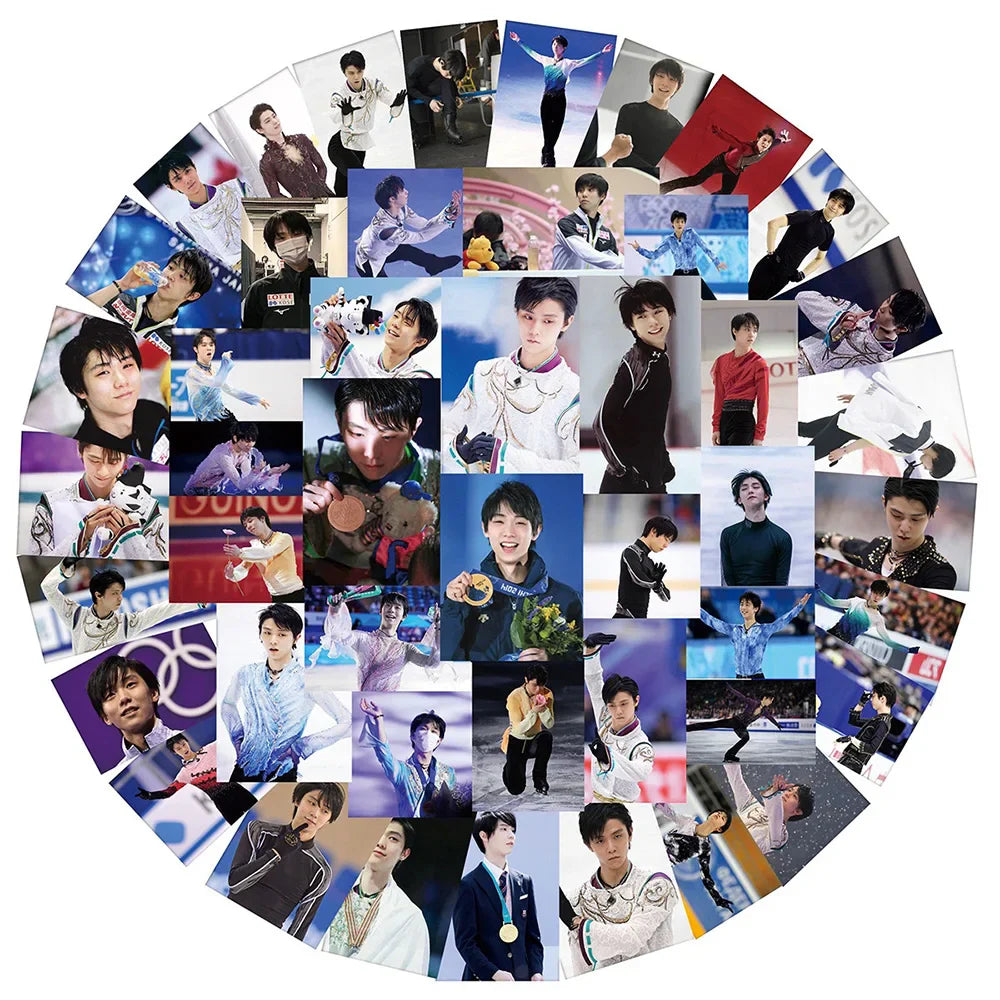 Yuzuru Hanyu Figure Skating Stickers - 10/40/70PCS for Luggage, Laptop, Motorcycle, Fridge, Toy (Online Order Only)