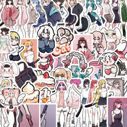 60pcs Flowery Girl Cartoon Stickers for Suitcase, Water Cup, Phone, Laptop, Car, Scooter, Refrigerator (ONLINE ORDER ONLY)