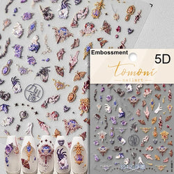 Gothic Dark Spider Butterfly Cross Flame Wings Halloween Horror Rose Flower Rabbit Pumpkin Bear Nail Art Stickers Manicure Decal (ONLINE ORDER ONLY)