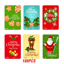50-250Pcs Christmas Snowman Adhesive Labels Stickers Decoration Paper Scrapbooking Seal Thank You Sticker Stationery Supplies (ONLINE ORDER ONLY)