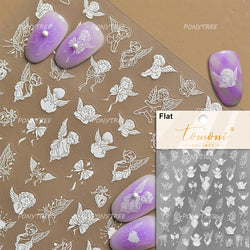 Bowknot Ribbon Butterfly Jelly Shiny Sparkling Delicate Charming Bow Tie 5D Nail Art Decorations Stickers DIY Manicure Decals (ONLINE ORDER ONLY)
