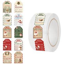 500Pcs/Roll Christmas Gift Seal Reward Stickers Scrapbooking Decoration School Students Cute Cartoon Encouragement Sticker (ONLINE ORDER ONLY)