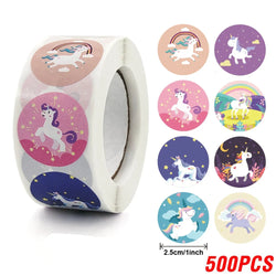 500PCS Children's Cartoon Stickers Little Dinosaur Pattern Kids Stationery Supplies School Teacher Supplies Reward Stickers (Online Order Only)