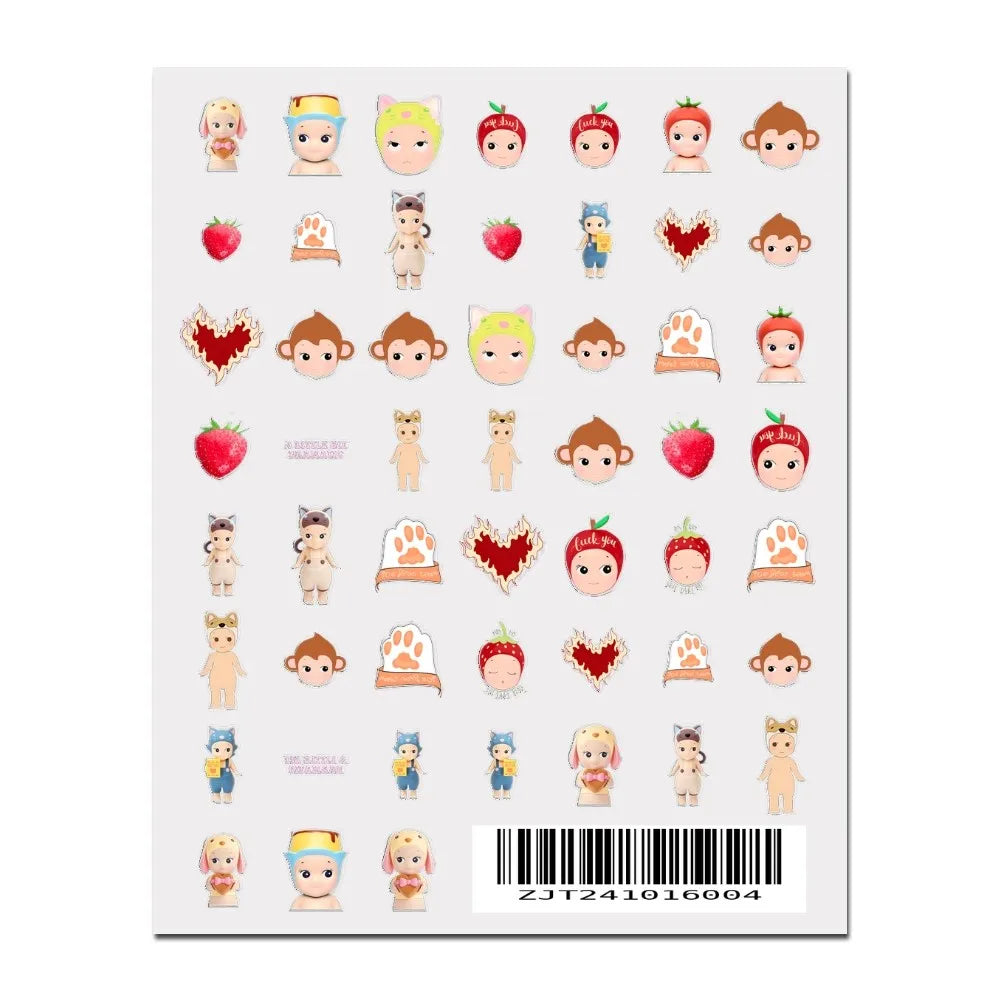 3D Cartoon Nail Art Sticker Adhesive Decal Manicure (ONLINE ORDER ONLY)
