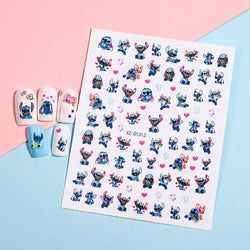 1PCS Disney Mickey Series Nail Stickers Cute 3D Minnie Nail Decorations Valentine's Day Christmas Self-Adhesive Nail Supplies *& (ONLINE ORDER ONLY)