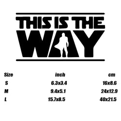 "THIS IS THE WAY"Stickers,Elevate Your Car's Look with this Creative Fun Car Sticker! (ONLINE ORDER ONLY)
