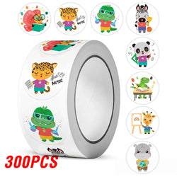 100-500pcs Cartoon Dinosaur Animal stickers for kid Teacher Reward Encourage Sticker Stationery for Boy DIY Sticker 1inch (ONLINE ORDER ONLY)