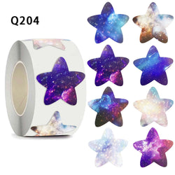 100-500pcs Laser Gold Foil Self-adhesive Star Stickers Reward Chart Decorative Toy Gifts Sticker Labels 1 Inch (ONLINE ORDER ONLY)