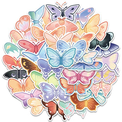 10/40Pcs Lovely Butterfly Label Stickers Set Decorative Stationery Craft Stickers Scrapbooking Diy Diary Album Stick Label (Online Order Only)