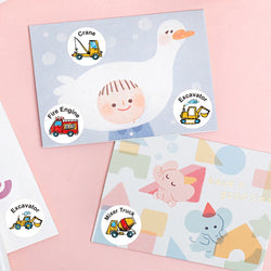 Smile Face Sticker Kids Reward Sticker Yellow Dots Labels Happy Animal  Sticker Kids Toys School Teacher Student Stationery (ONLINE ORDER ONLY)