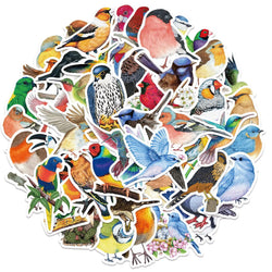 10/30/50PCS Cute Mix Watercolor Bird Stickers Kawaii Animal Decals DIY Scrapbook Diary Phone Laptop Luggage Bike Toy Sticker (ONLINE ORDER ONLY)