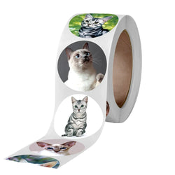 500pcs/roll Cute and Funny Cat and Dog Stickers (ONLINE ORDER ONLY)