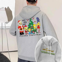 Simpsons Fleece Hoodie - Merry Christmas (ONLINE ORDER ONLY)