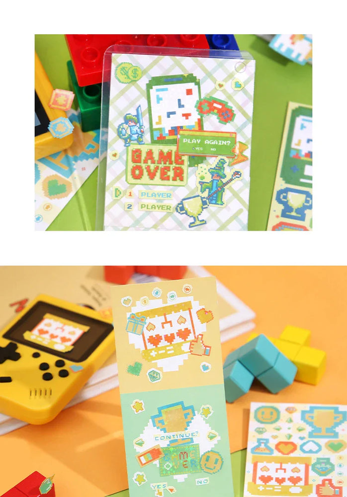 1pc Cute Pixel Candy Series Decorative Stickers Planner Journal Collage DIY idol card Material Sticker Kawaii Korean Stationery (ONLINE ORDER ONLY)