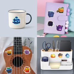 10/50Pcs BLOX FRUITS Graffiti Stickers Laptop Computer Phone Luggage Guitar Waterproof Graffiti Bicycle Vinyl Stickers (ONLINE ORDER ONLY)
