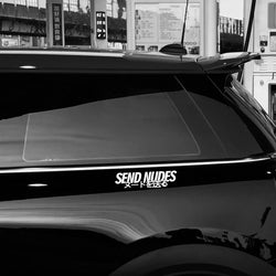 SEND NUDES Stickers For Car Door And Window Decoration Stickers Car Accessories ,Fun Decorative Stickers, Motorcycle (ONLINE ORDER ONLY)