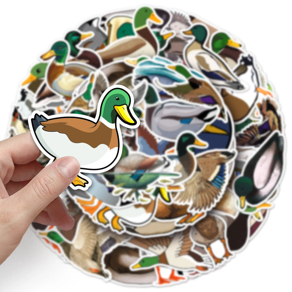 Duck Cartoon Stickers 10/30/50PCS for Luggage Laptop Phone Guitar Car Bike Skateboard Decals (Online Order Only)