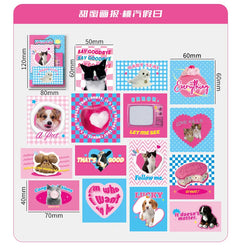 30pcs/lot Sweet Pictorial Series Scrapbooking Stickers Korean ins Hand Account Journal Collage Deco Material Stationery Sticker (ONLINE ORDER ONLY)