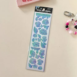 8Pcs/lot Korean ins Butterfly Rose Sticker Diary Scrapbooking DIY Album Decoration Sticker Aesthetic Stationery Art Supplies (ONLINE ORDER ONLY)