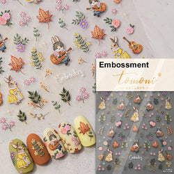 Cookies Chocolate Love Heart Flower Bowknot Rabbit Bunny Lace Bear Star Bouquet Rabbit Adhesive Nail Art Sticker Manicure Decal (ONLINE ORDER ONLY)