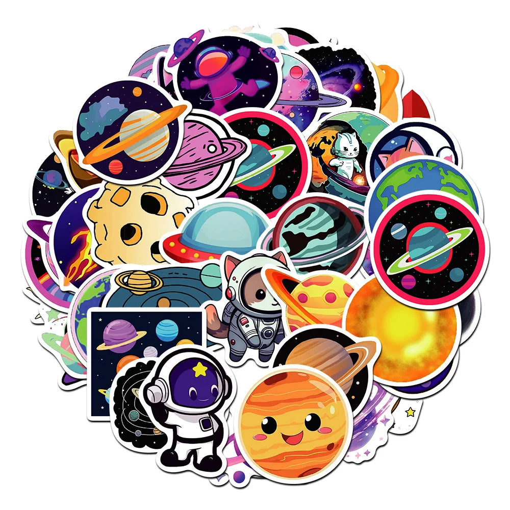 Cartoon Animal Planet Stickers for Laptop, Luggage, Car, Fridge, Vinyl Decals (10/30/50 Pcs) (ONLINE ORDER ONLY)