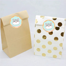 100-500pcs Cartoon Animal Label Thank You Stickers Sealing Label For Business Handmade Baking Cake Party Gift Decoration Sticker (ONLINE ORDER ONLY)