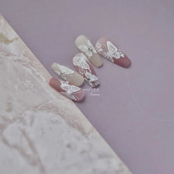 Dreamy Chic Butterfly Flower Bowknot Square Rhinestone Crystal 5D Self Adhesive Nail Art Stickers Fantasy Shiny Manicure Decals (ONLINE ORDER ONLY)