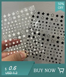 8pcs Gothic Alphabet Design Nail Art Stickers Retro English Letter Nail Art Stickers 3D Self-Adhesive Designs Nail Art Supplies* (Online Order Only)