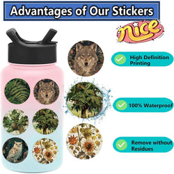 50PCS Retro Cartoon Zoo Wild Animals Stickers for Toy DIY Phone Luggage Skateboard Laptop Kawaii Decals Graffiti Sticker (ONLINE ORDER ONLY)