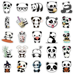 10/30/50PCS Cute Panda Sticker Aesthetic PVC Stationery Children's Sketchbook Laptop Diary Decoration Scrapbook Supplies for Kid (ONLINE ORDER ONLY)