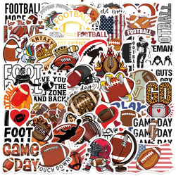 50pcs Football Stickers Aesthetic Waterproof Decals Decoration For Phone Luggage Water Bottle Kawaii Graffiti Sticker (ONLINE ORDER ONLY)
