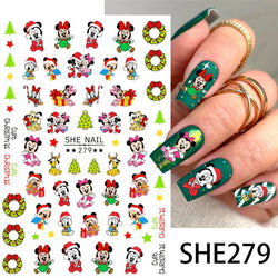 1PCS Disney Mickey Series Nail Stickers Cute 3D Minnie Nail Decorations Valentine's Day Christmas Self-Adhesive Nail Supplies *& (ONLINE ORDER ONLY)