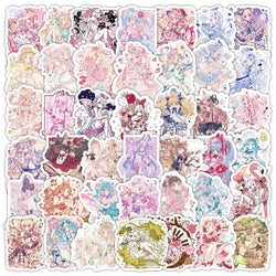 Kawaii Anime Girl Stickers Pack - Laptop, Phone, Scrapbook, Fridge Decor (Online Order Only)
