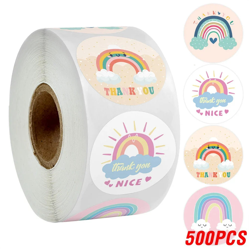 500PCS Children's Cartoon Stickers Little Dinosaur Pattern Kids Stationery Supplies School Teacher Supplies Reward Stickers (Online Order Only)