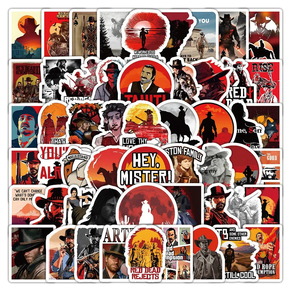 50/103pcs Classic Movies A Fistful of Dollars Creative DIY Account Stickers Mobile Phone and Skateboard Decoration Toy Sticker (Online Order Only)